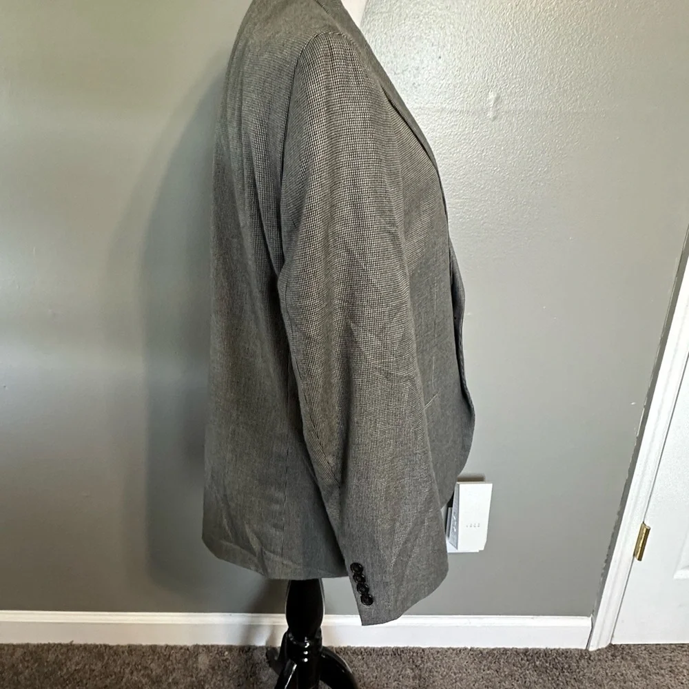 Ralph Lauren‎ blade sports coat size 42R  2 button front, black and gray plaid